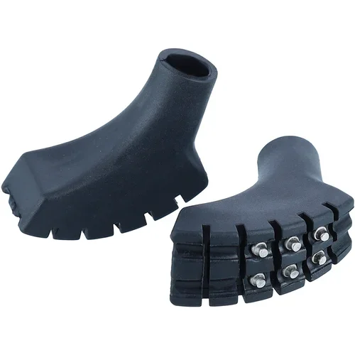 Popularny VIKING Końcówki z kolcami Poles Pads black