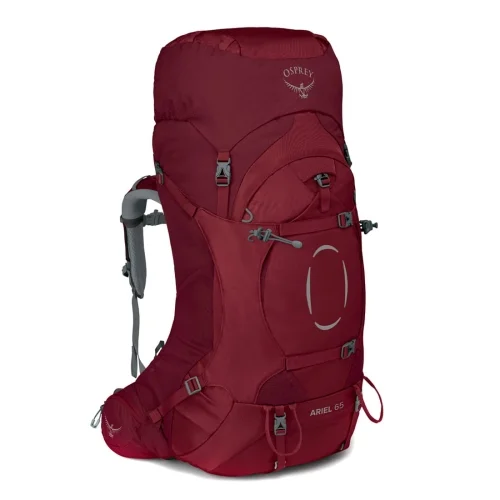 Niska cena Dwukomorowy plecak damski Osprey Ariel 65 WM/L - Claret Red