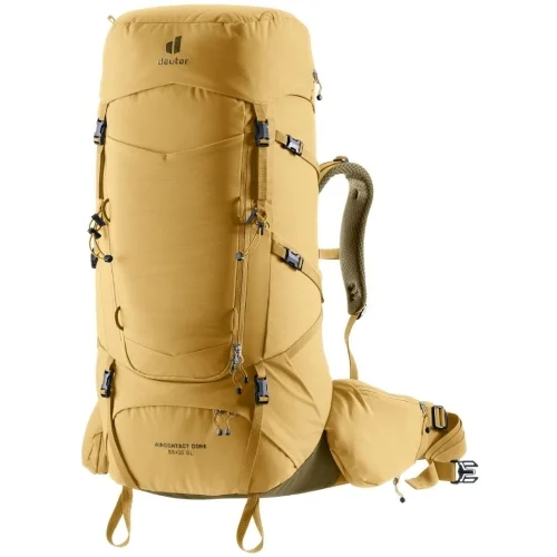 Darmowy zwrot Damski plecak trekingowy Deuter Aircontact Core 55+10 SL - Savanna-Nori