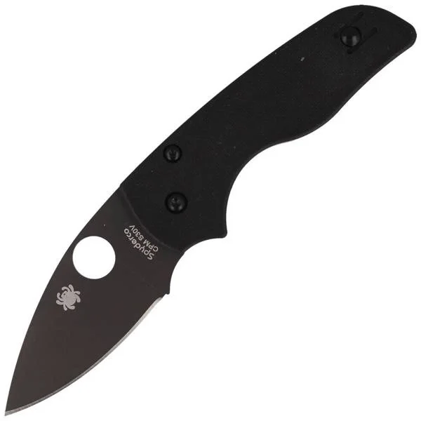 Hit sprzedaży Nóż składany Spyderco Lil' Native G-10 Black/Black Blade Plain (C230GPBBK)