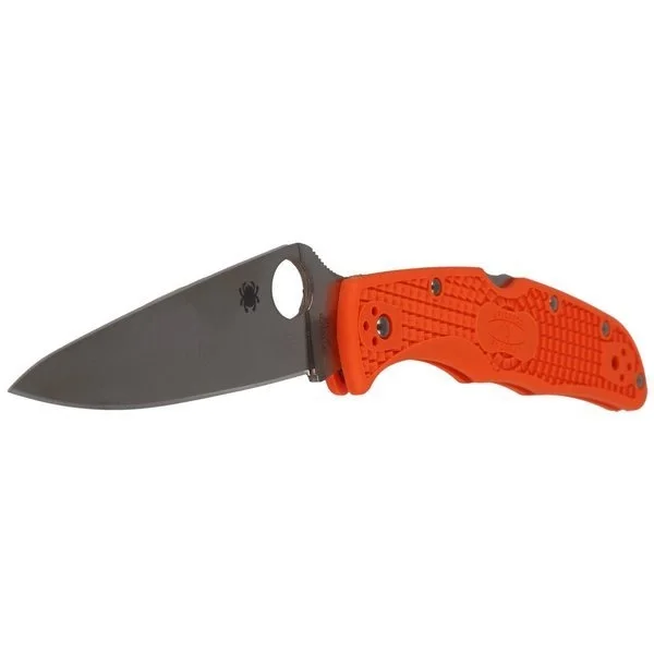 Nóż składany Spyderco Endura 4 FRN Orange Flat Ground Plain (C10FPOR) Tylko dziś