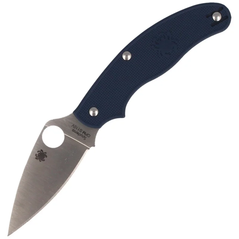 Wyprzedaż Nóż składany Spyderco UK Penknife FRN Dark Blue CPM S110V Plain - C94PDBL