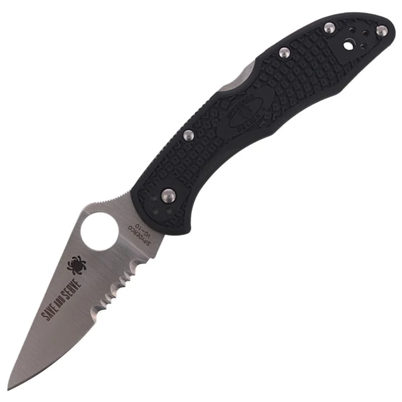 Ekspresowa dostawa Nóż składany Spyderco Delica 4 Lightweight Thin Red Line (C11FPSBKRDL)