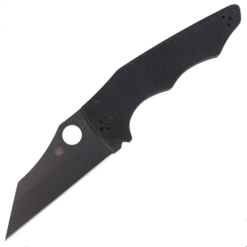 Wysoka jakość Nóż składany Spyderco YoJumbo G-10 Black, Black Blade Plain (C253GPBBK)