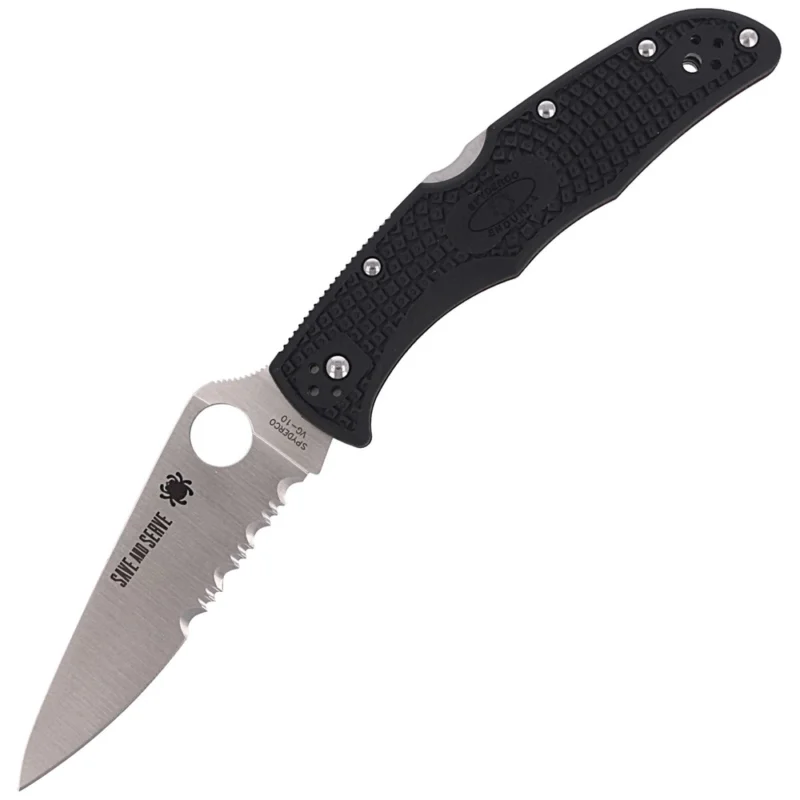 Nowy Nóż składany Spyderco Endura Lightweight Thin Red Line (C10FPSBKRD)