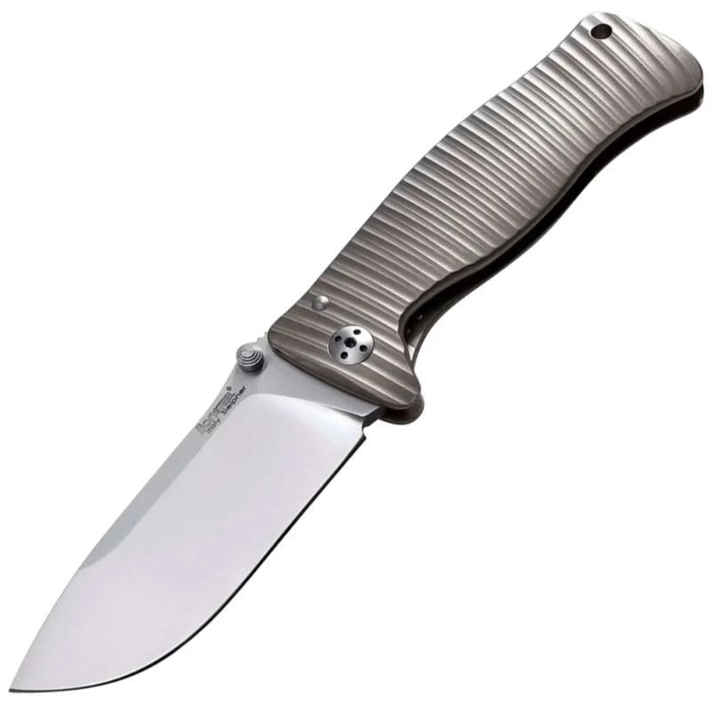 Taniej Nóż składany LionSteel SR2 Titanium Grey, Satin Blade (SR2 G)