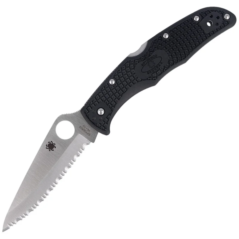 Nóż składany Spyderco Endura 4 FRN Black Spyderedge (C10SBK) Bestseller