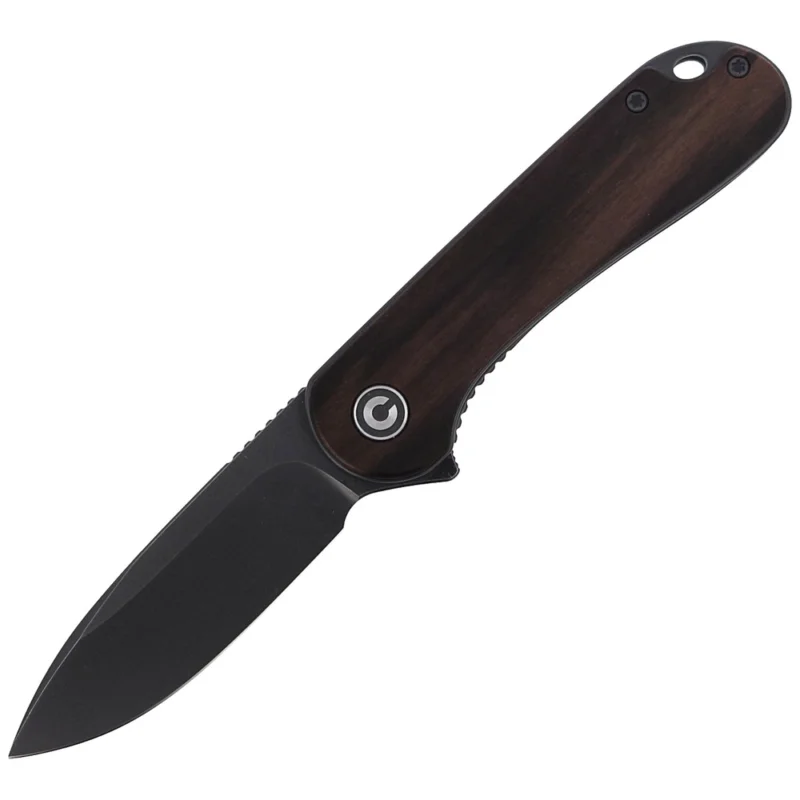 Nóż CIVIVI Elementum Flipper Ebony Wood, Black Stonewashed (C907W) Popularny