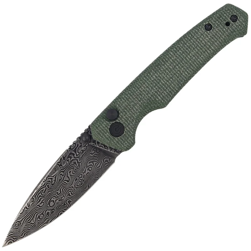 Nie przegap Nóż CIVIVI Altus Green G10, Black Damascus (C20076-DS1)