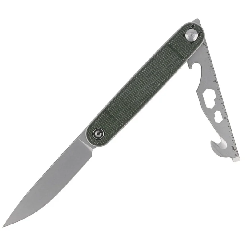 Ostatnia szansa Nóż CIVIVI Crit with Multi-Tool Green Micarta, Stonewashed (C20014F-3)