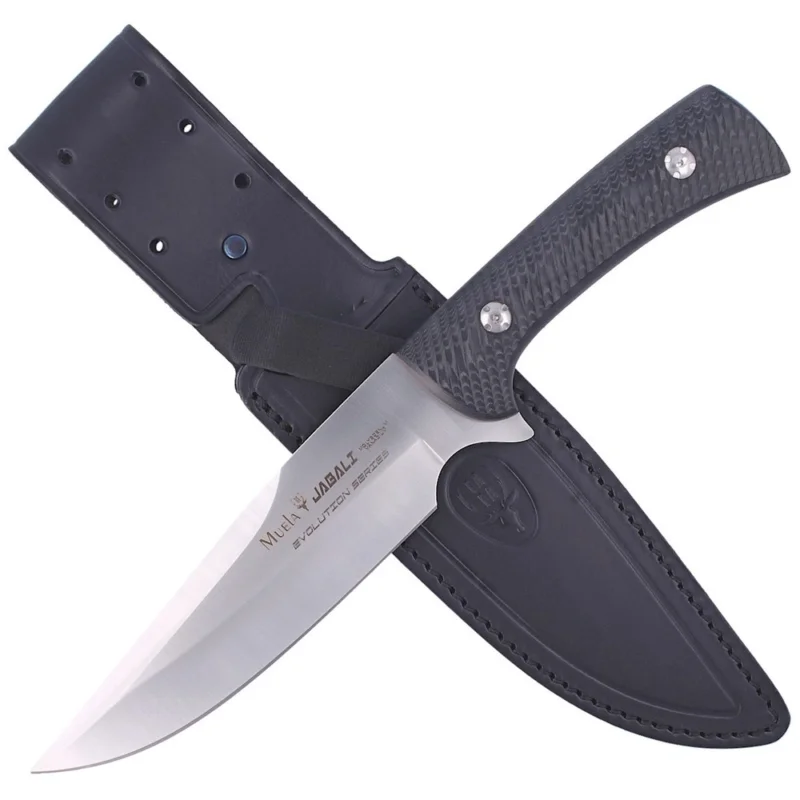 Kup teraz Nóż Muela Full Tang, Micarta-black, Lether (JABALI-17M)