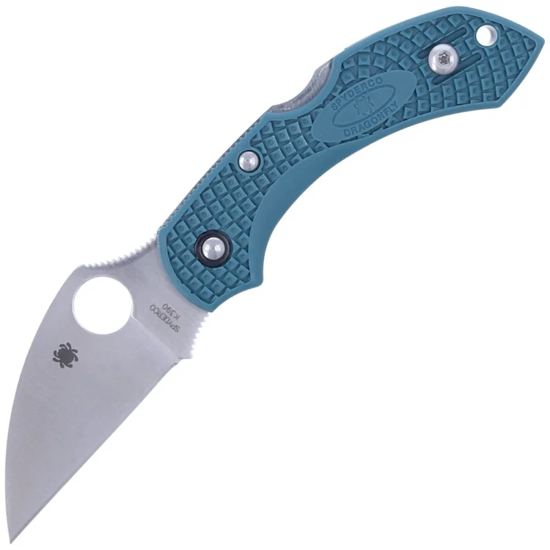 Popularny Nóż składany Spyderco Dragonfly 2 Blue FRN, Satin K390 (C28FP2WK390)