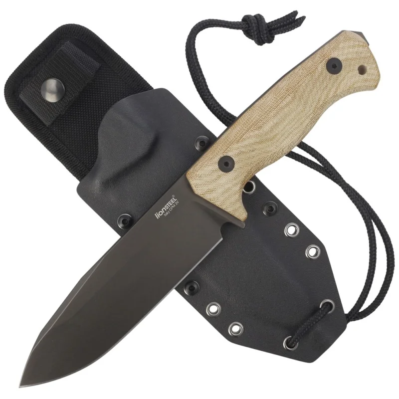 Bezpieczne zakupy Nóż LionSteel T6B Natural Canvas Micarta, Old Black CPM 3V by Molletta (T6B 3V CVN)