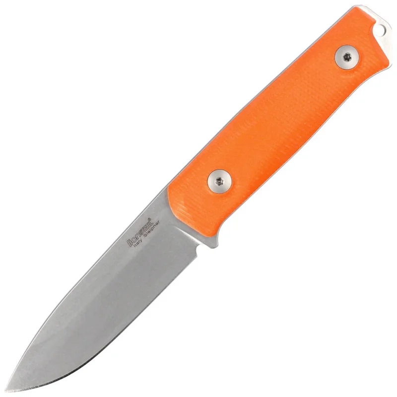 Bestseller Nóż LionSteel Bushcraft Orange G10, Stone Washed Sleipner by Molletta (B41 GOR)