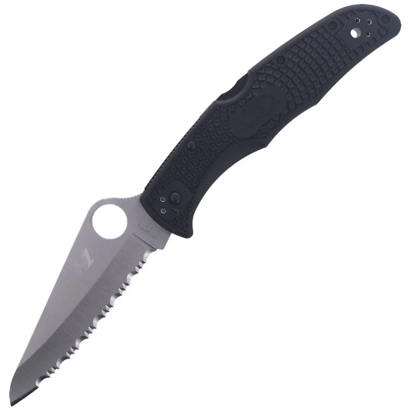 Nóż składany Spyderco Pacific Salt 2 Black FRN Spyder (C91SBK2) Zniżka