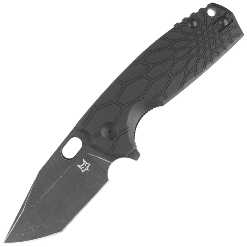 Do wyczerpania zapasów Nóż składany FOX Core Tanto Black FRN, Black Top Shield N690Co by Jesper Voxnæs (FX-612 BB)