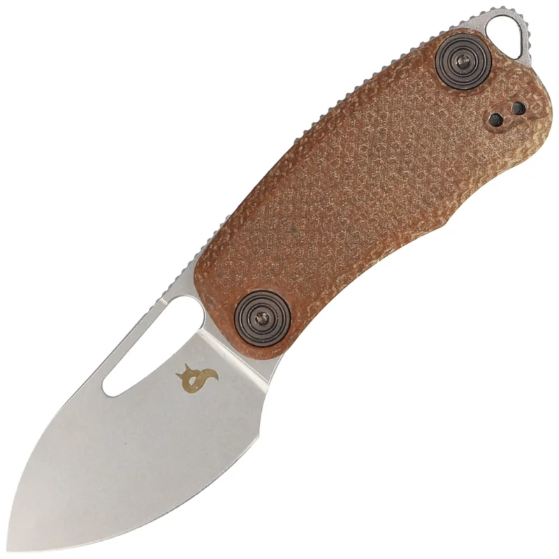 Rabat Nóż składany BlackFox Nix Brown Micarta, Acid Stone Washed D2 by Grigorii Matveev (BF-763)
