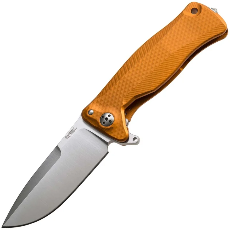 Nóż składany LionSteel SR11 Orange Aluminium, Satin Sleipner by Molletta (SR11A OS) Szybka dostawa