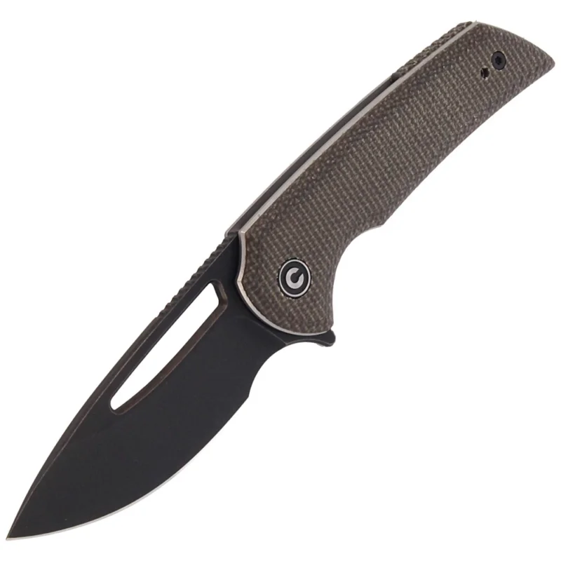 Niska cena Nóż CIVIVI Odium Dark Green Micarta, Black Stonewashed (C2010G)