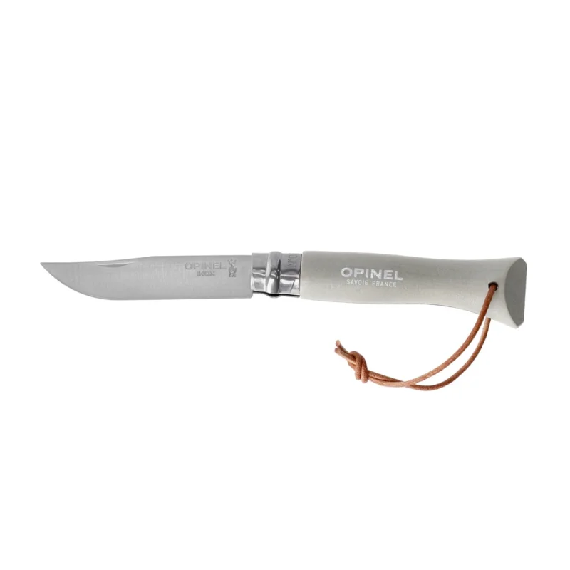Tylko dziś Nóż Opinel Colorama 06 inox grab szary z rzemieniem