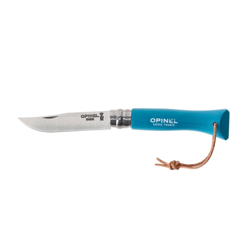 Najlepsza cena Nóż Opinel Colorama 06 inox grab turkusowy z rzemieniem