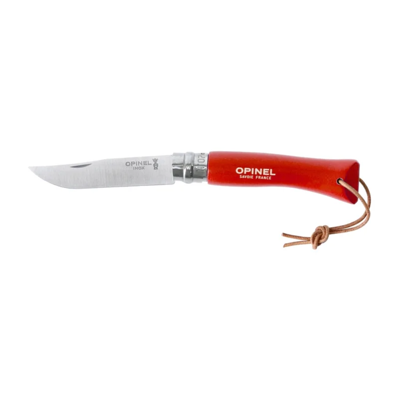 Nóż Opinel Colorama 07 inox grab pomarańczowy z rzemieniem Oferta