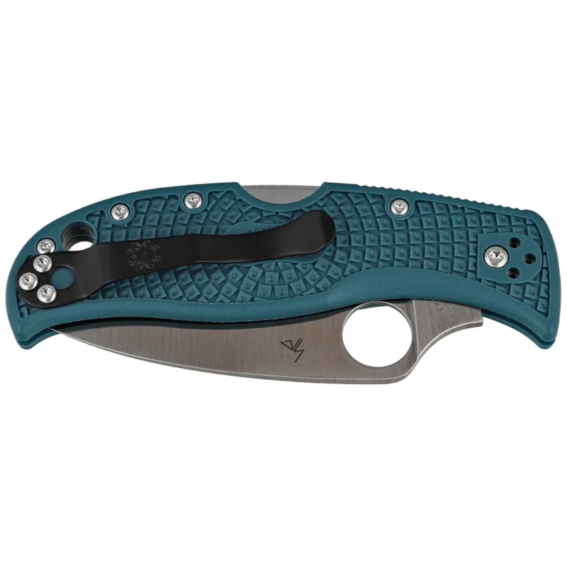 Nóż składany Spyderco LeafJumper Blue Lightweight FRN, Satin Plain K390 by Sal Glesser (C262PBLK390) Wyjątkowa oferta