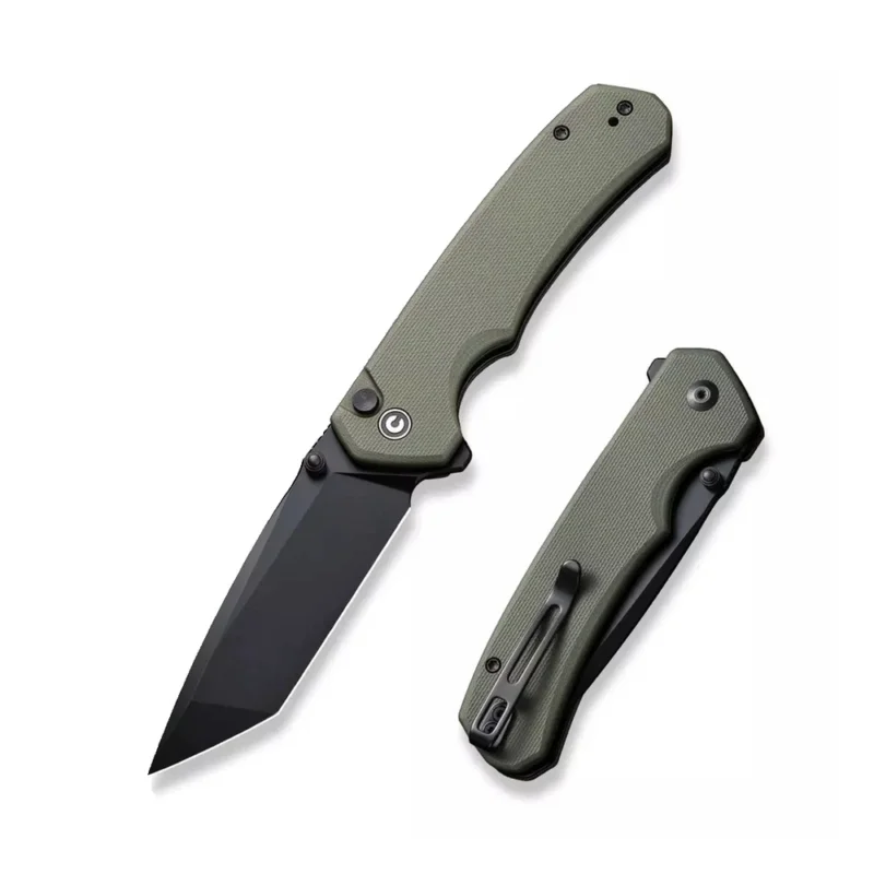 Nóż składany Civivi Brazen Button Lock OD Green G10, Black 14C28N (C19059C-2) Wyprzedaż