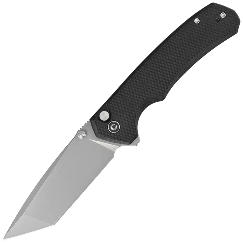 Łatwy zwrot Nóż składany Civivi Brazen Button Lock Black G10, Stonewashed 14C28N (C19059C-1)