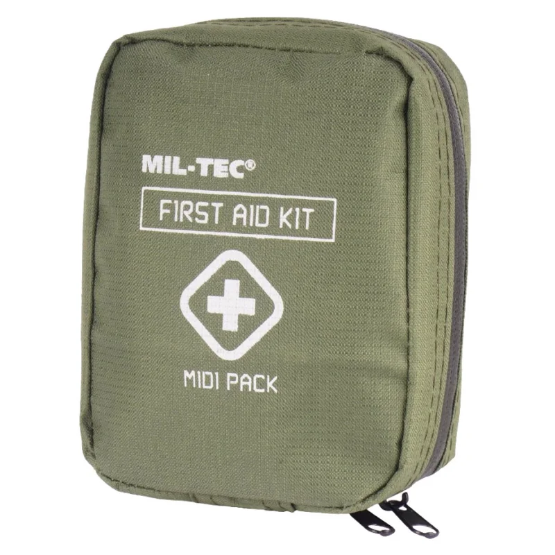 Wyjątkowa oferta Apteczka First Aid Pack MIDI - Mil-Tec - Olive