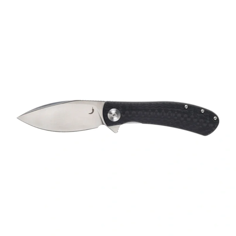 Super okazja Trollsky Knives - Nóż składany Mandu EVO MTE013 Liner Lock Satin MagnaCut Black CarbonTex G10