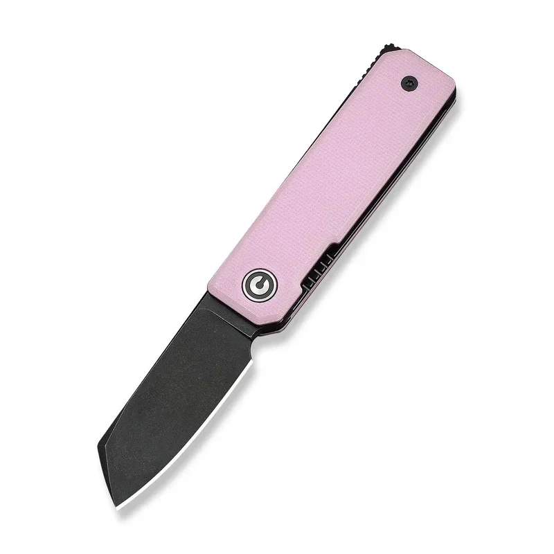 Nóż składany Civivi Kukei Powder Pink G10, Black Stonewashed Nitro-V by Tashi Bharucha (C25036-1) Nowy