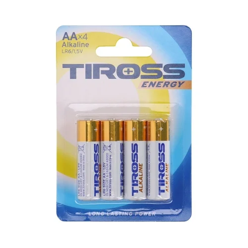 Baterie Tiross Energy Alkaline AA LR6 1,5V 4 szt. Hit sprzedaży
