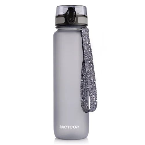 Bidon Sportowy Meteor 1000 ml Szary Bezpieczne zakupy