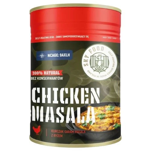 Zamów teraz Danie SkyFood Garam Masala Kurchak z Ryżem 400g