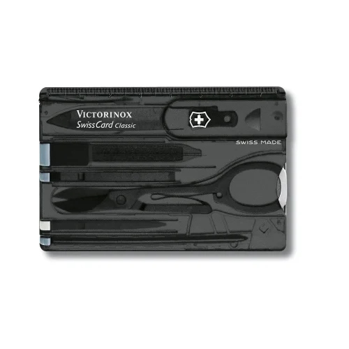 Tani Karta SwissCard Victorinox Transparent Black