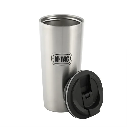 Cena promocyjna Kubek Termiczny z Zaworem 450ml M-Tac Chrome