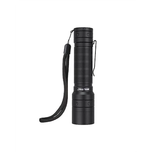 Premium Latarka Mission 1000lm Mil-Tec Akumulatorowa Black