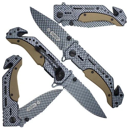 Oferta limitowana Nóż N89 Kandar Ratowniczy Stalowy Kratka
