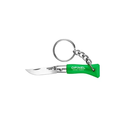 Wyprzedaż Nóż Opinel Brelok Inox Green Meadow nr 02