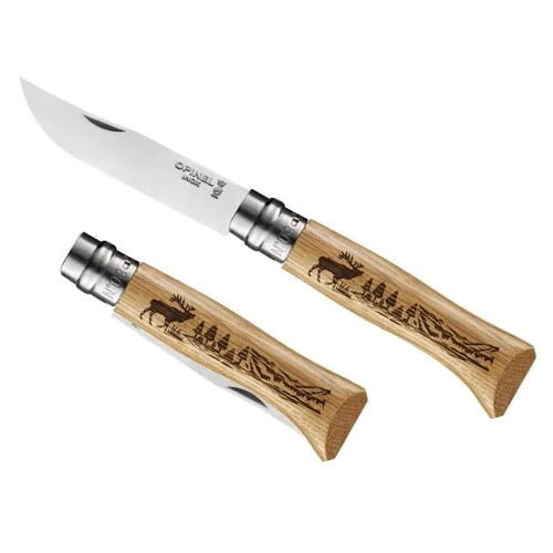 Szybka wysyłka Nóż Opinel Inox nr 08 Animalia Deer Jeleń