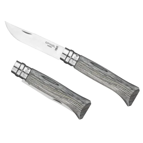 Nóż Opinel Inox nr 08 Laminated Grey Super okazja