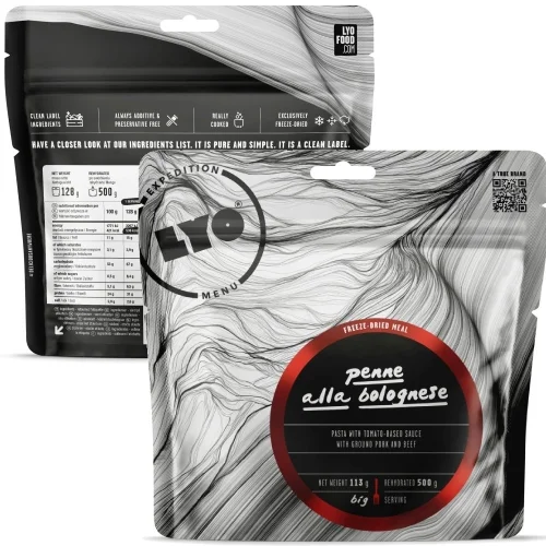Bestseller Penne a la Bolognese Lyofood 128g/500g