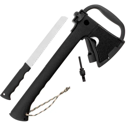 Toporek Fox Outdoor Survival z Piłą MFH Czarny Hit cenowy