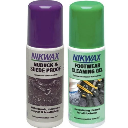 Zestaw Nikwax NUBUCK I ZAMSZ + ŹEL CZYSZCZ 2x125ml Nie przegap