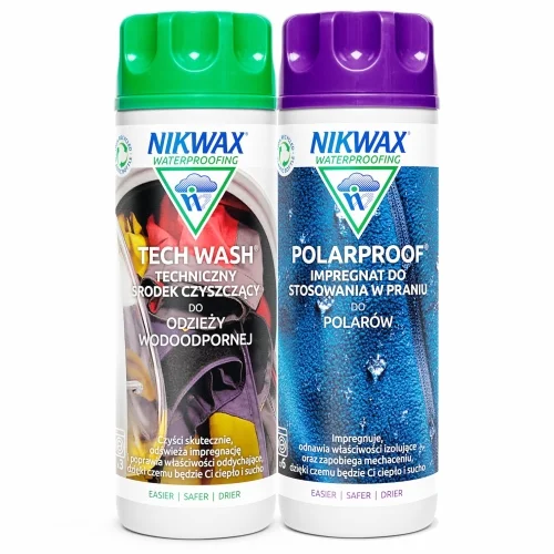 Hit cenowy Zestaw Nikwax TECH WASH/POLAR PROOF 2x300ml