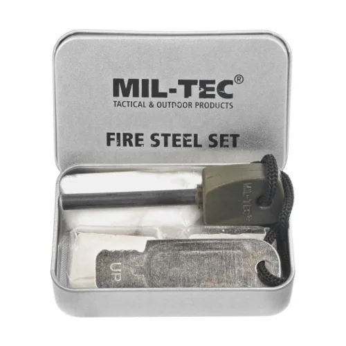 Ostatnia szansa Krzesiwo Fire Steel Set Box Mil-Tec