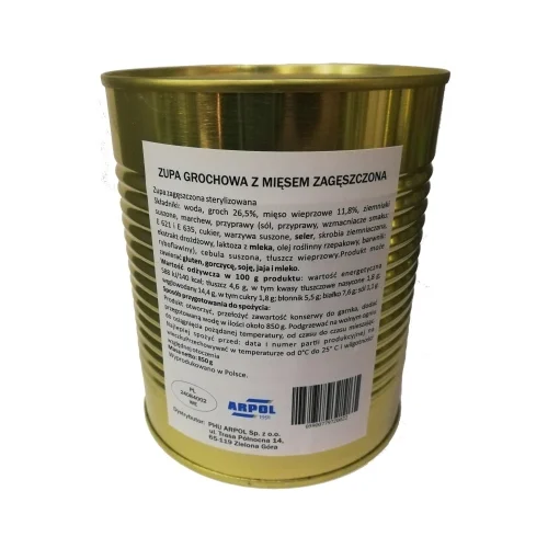 Zupa Grochowa Zagęszczona z Mięsem 850g Okazja