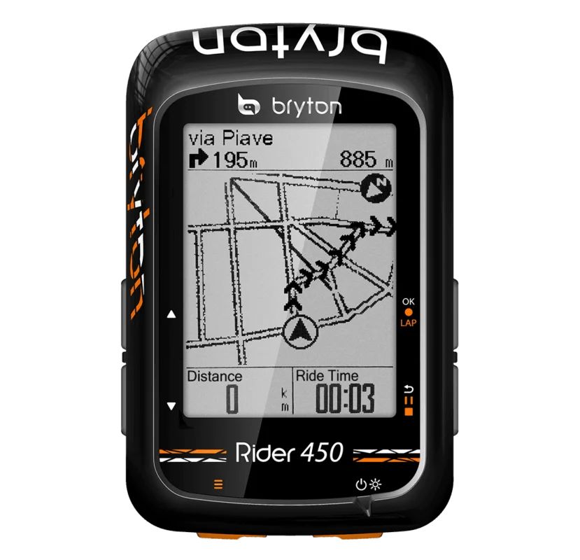 Wyprzedaż Licznik rowerowy bezprzewodowy Bryton Rider 450T SPD+CAD+HRM