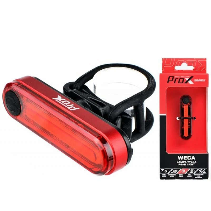 Szybka wysyłka Lampka rowerowa tylna ProX WEGA COB LED 40Lm USB